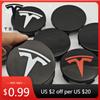 Autosticker 4 stuks 56 mm ABS Tesla Model 3 Model Y Originele Covers Wieldeksels Velgdoppen voor Tesla Model Y X S Auto Acce