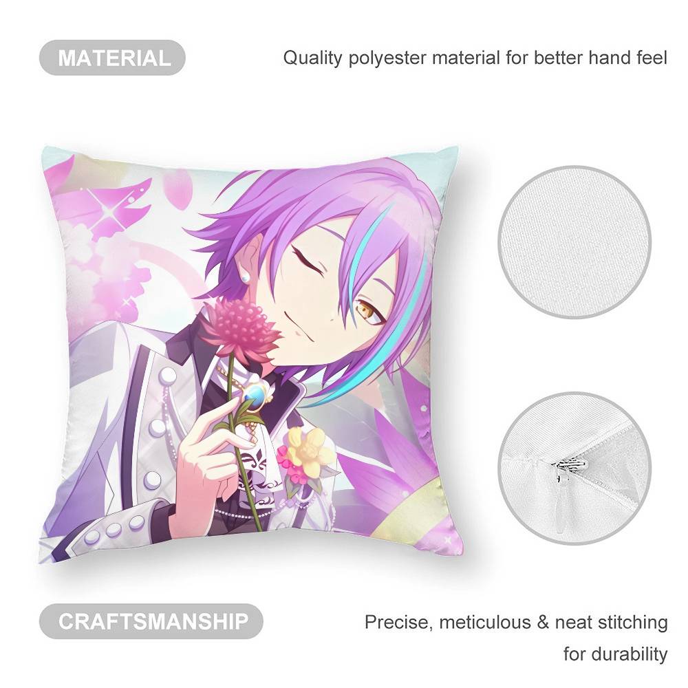K-Kamishiro Rui Birthday Pillow Case Plush Fabric Soft Pillowcase Double Sided Print Cushion Cover Household Gifts