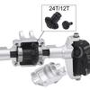 Aluminum Front Rear Portal Axle Complete Set+Brass Knuckle Cover For FMS FCX24 Power Wagon K5 FCX18 LC80 RC Crawler Upgrade Part