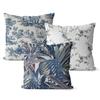 American Blue Retro Cotton Linen Single-sided Pillow Case Sofa Living Room Bedroom Cushion Pillow Home Waist Pillow