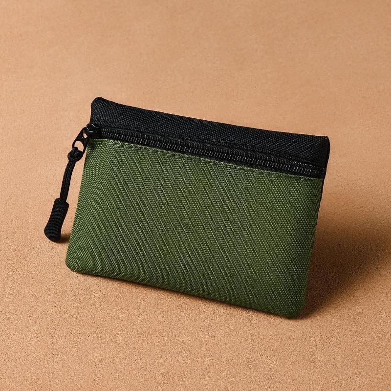 Mini-Wechselbeutel, einfach und tragbar, hochwertige Stoffaufbewahrung, Reißverschluss, kleine Geldbörse, Kartenetui, Münzbeutel für Studenten und Kinder.