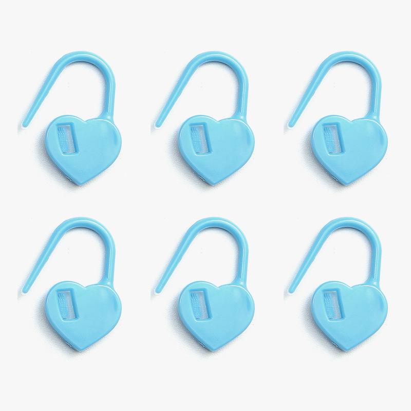 Heart-Shaped Plastic Anti-Slip Stitch Marker Set - 1000 Pieces for Knitting & Sweater Counting