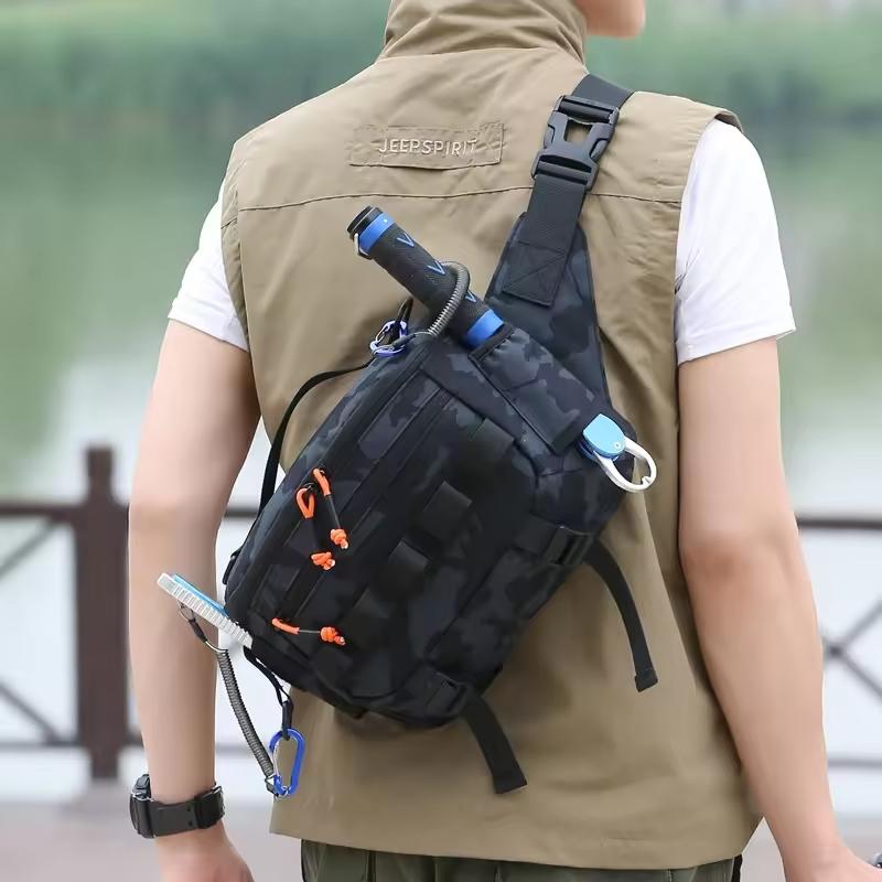 Fishing Chest Waist Bag Tactical Outdoor Travel Sports Fishing Lure Bags Hunting Camping Hiking Cycling Pack Rig Pouch