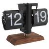 Digital   Desk Clock 12 Hours Battery Powered Retro Mechanical Auto   Down Clock with Wood Base for Living Room