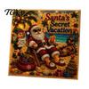 Handicraft Activities for Kids Xmas Faux Pearl Art Kit, Santa Claus Reindeer Painting DIY Craft Sets Adults Sparkling 3D Festive Wall Kit Adults,