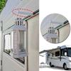 2/4Pcs RV Awning Track Hooks No Drill Durable RV Rail Hangers for Outdoor Camping Picnic Travel Hanging Clothes Lights Decor