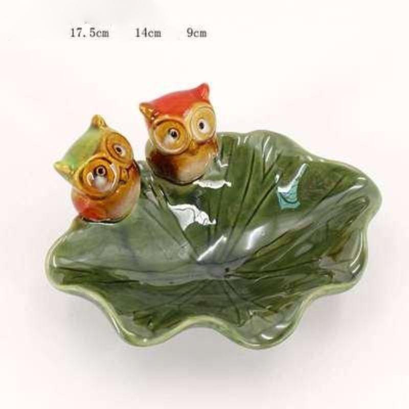 Creative Ceramic Soap Box For Bathroom Home Use Draining European Style Bathroom Soap Dishes Foyer Key Storage Ornament ZE660