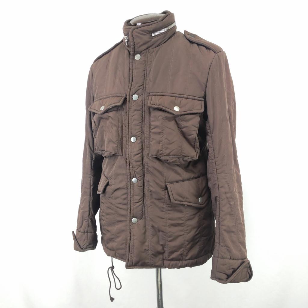 JOURNAL STANDARD Padded Blouson Jacket [Men S/Brown] Hood/Removable Lining(USED)