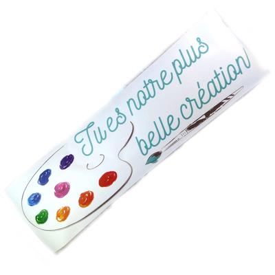 [N6192] - Sheet of Stickers 'You Are Our Most Beautiful Creation' (20x70 Cm)