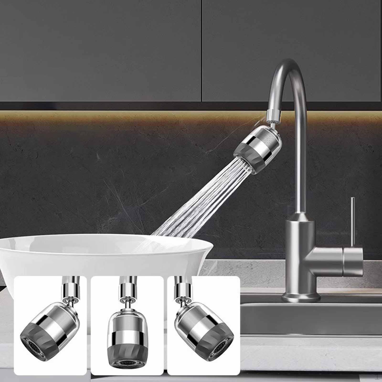 

Faucet Extend Kitchen Aerator 3 Modes Adjustable with 2500 Mesh Fine Filteration, 1/2 серый