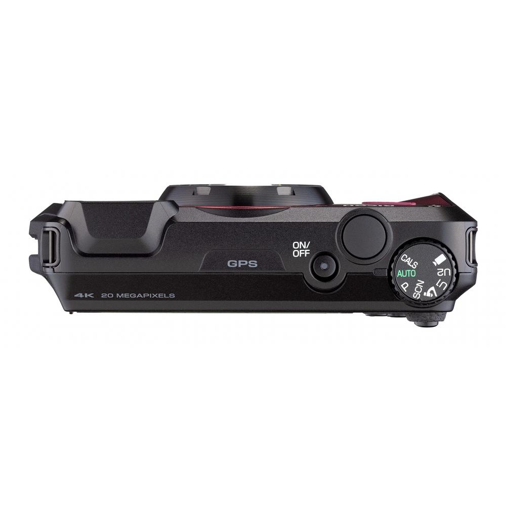 Ricoh WG-7 Red Authentic Outdoor Camera [Authentic 20m Waterproof] 20 Million Pixels [Wide Angle 28mm, 5x Optical Zoom] [Equipped with 6 Multi-functio