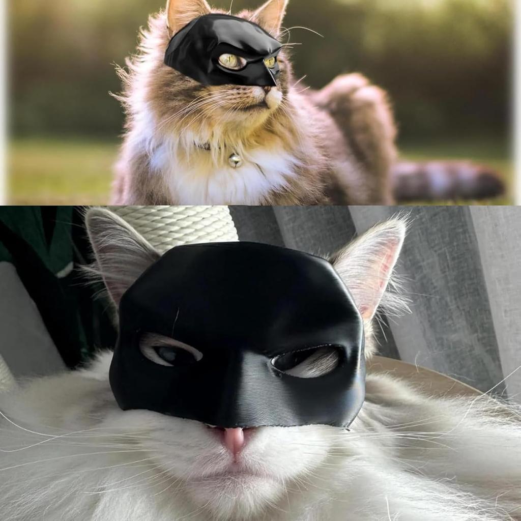 Cat Bat Cosplay Hat, 2025 New Bat Mask for Cat, Batcat Mask, Cute Cat Bat Cosplay Hat Funny Bat Cat Avenger Mask, Halloween Costumes Accessories for