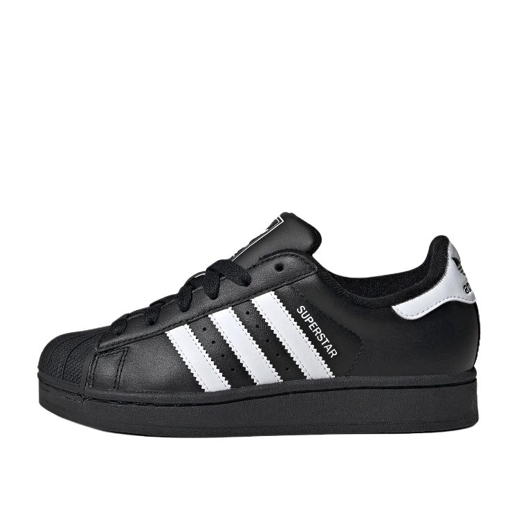 Adidas Originals Superstar 2 Night Star Pattern Abrasion Resistant Low top Skateboard Shoes Women's Black White JI0079(Team581)