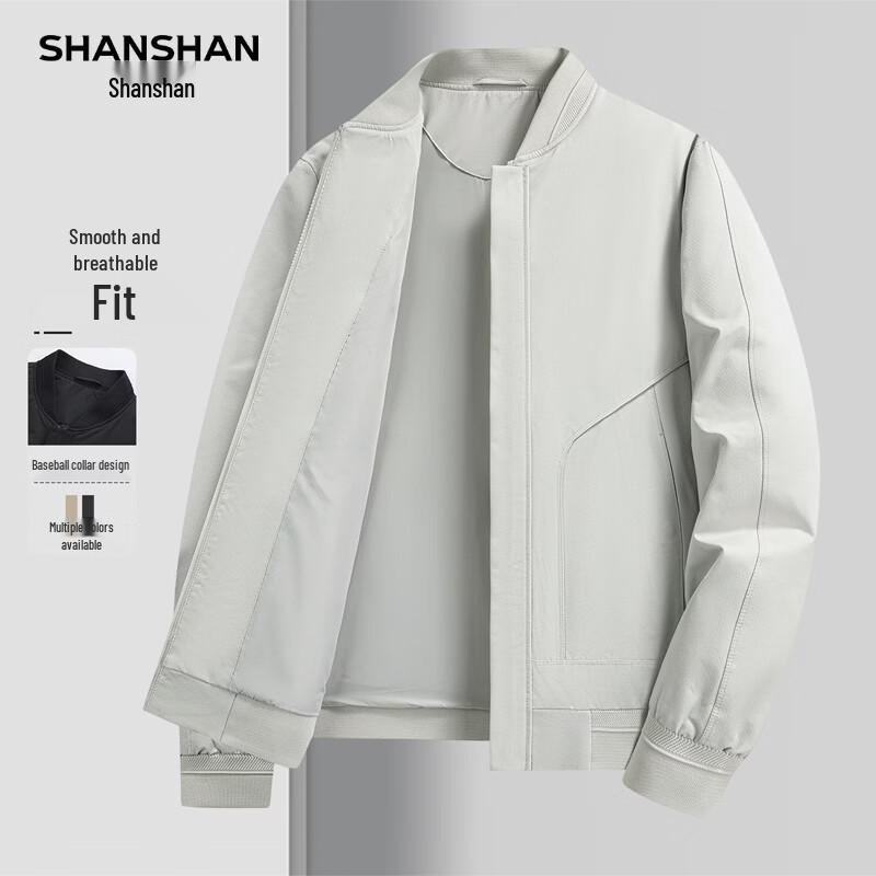 SHANSHAN Men s Spring Baseball Collar Casual Jacket L