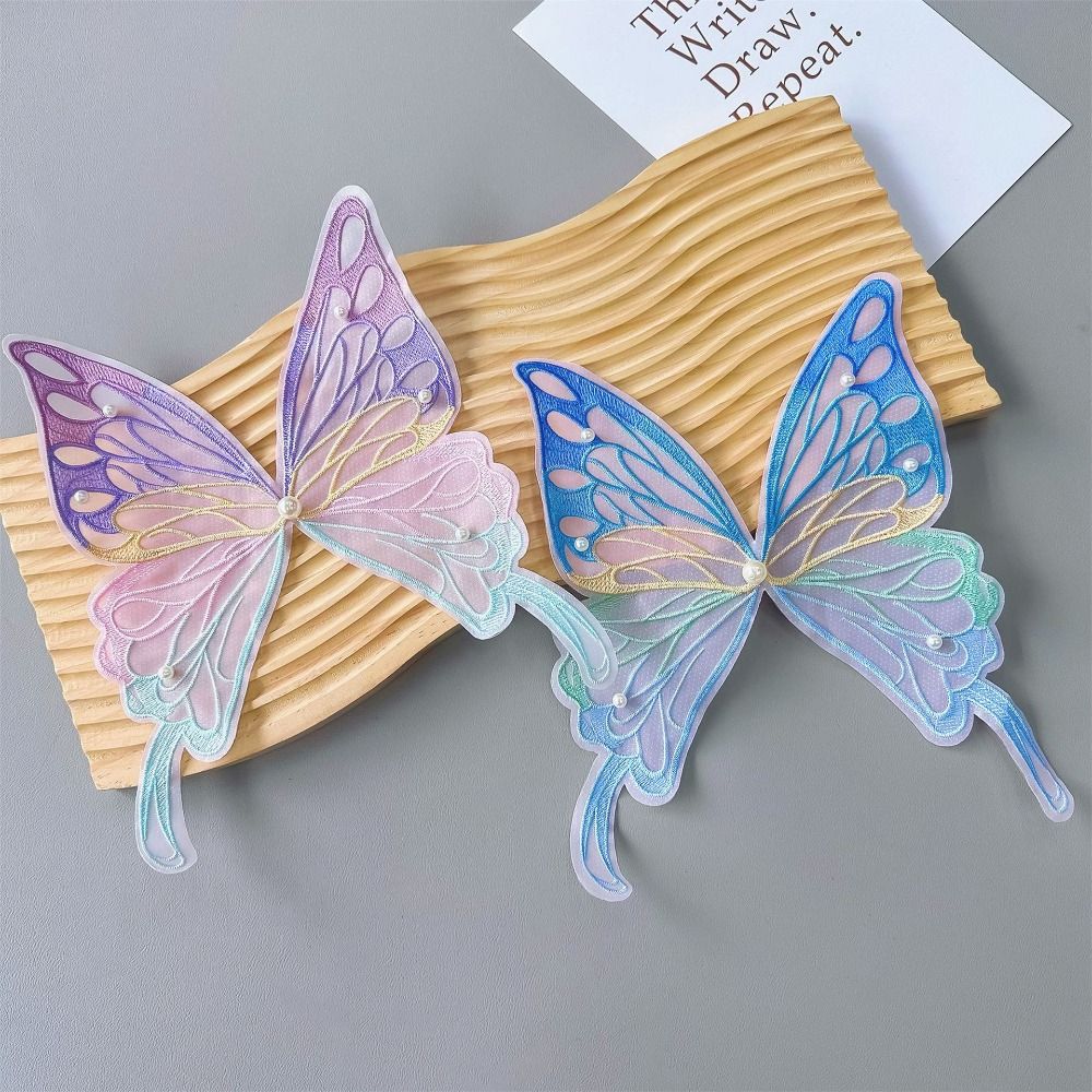 

Clothing Stickers Embroidered Patch Garment Sewing Butterfly Appliques Sewing Style 5