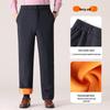 Men's Winter Warm Fleece Pants for Middle-aged and Elderly