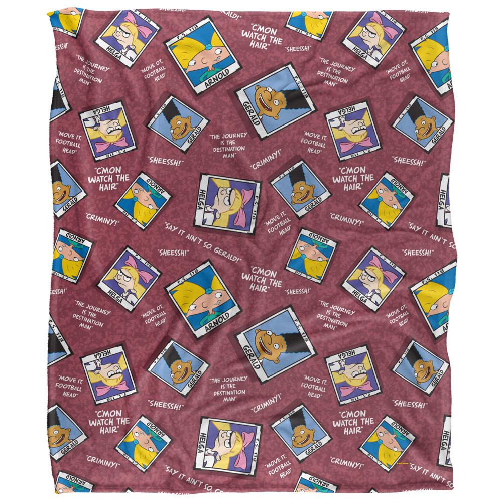 Hey Arnold! Silky Yearbook Supersoft Blanket