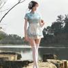 Chinesische Lolita Koch- & Dienstmädchenschürze Cosplay Cheongsam Kleid Set