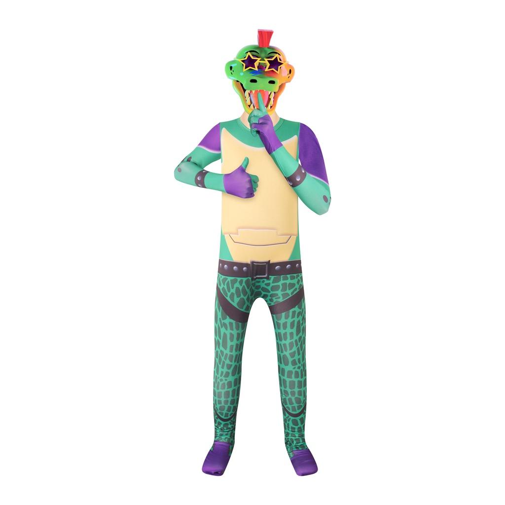Sundrop Fnaf Clown Cosplay Clothing Boys Girls Bodysuit Mask Party Jumpsuit