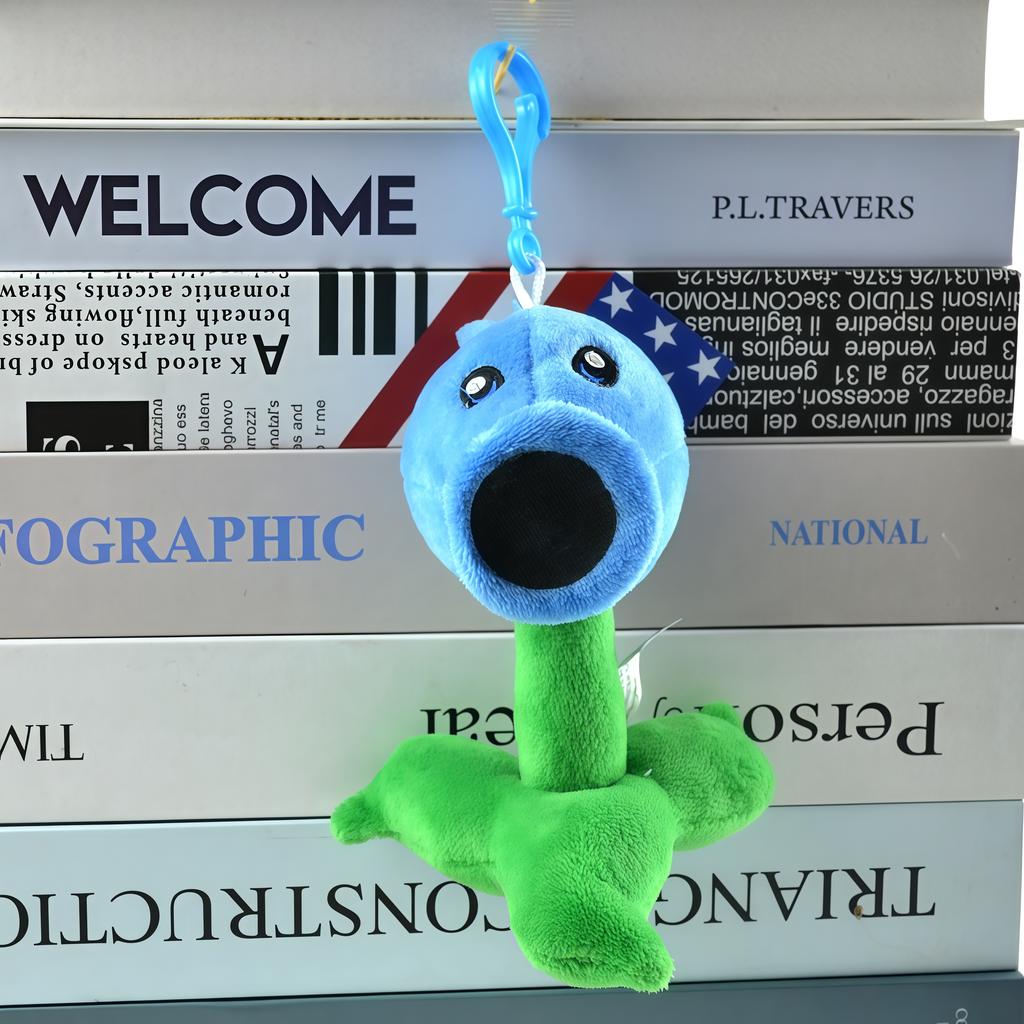 2025 New Style Plants vs Zombies Plush Pendant Cute SunFlower Peashooter Chomper Bag Keychain Decoration Stuffed Doll Kids Gift