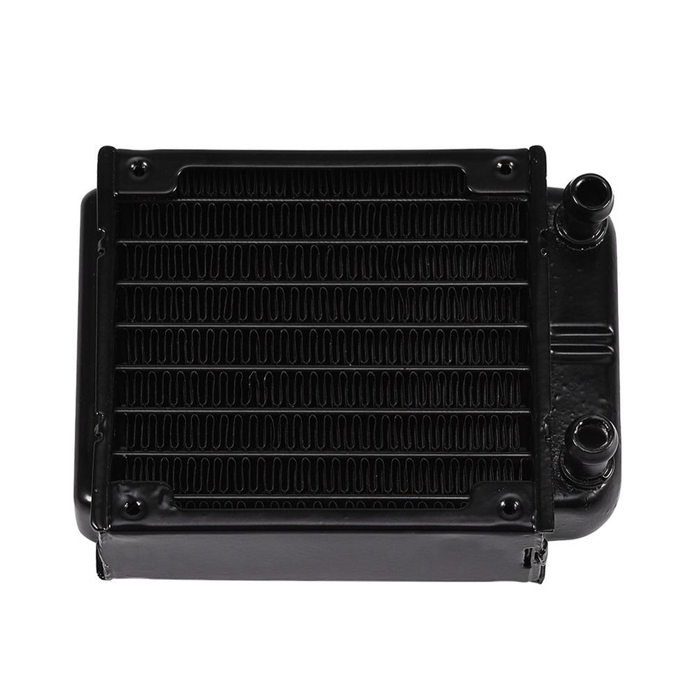 8 Flat Tubes Aluminum Radiator 80MM Row Heat Exchanger CPU Heat Sink Industrial Equipment