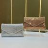 Chain Bag - Small Xiaoxiangfeng Shoulder Bag with Diamonds, Slanted Crossbody Bag, Full of Diamonds for Formal Events