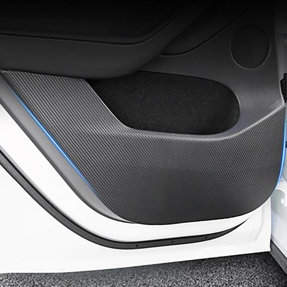 5x Autotür Anti-Kick Aufkleber Abdeckung Schutz & Vordere Fahrgastraumabdeckung Passend für Tesla Model 3 Zubehör