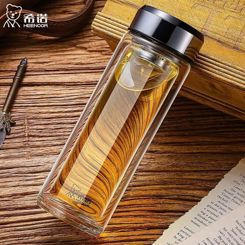 Xinuo XN-6738 Double-Layer Glass Tea Mug