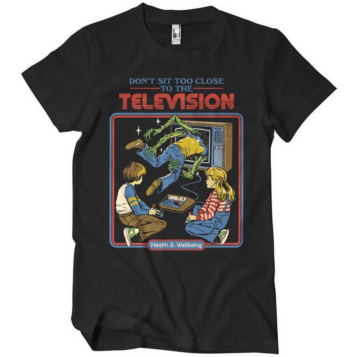 Licensed Steven Rhodes Don T Sit Too Close To The Television Men s T-Shirt S