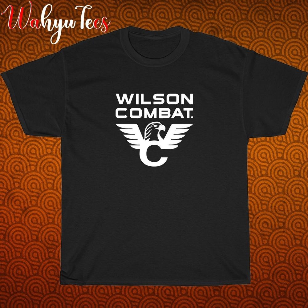 

Wilson Combat Guns Logo Black Grey Navy White Size S-5XL Unisex T-Shirt M