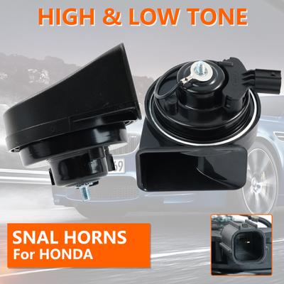 Dual Snail Horn 12V 110-125DB Waterproof High Low For Honda CR-V Jazz Fit FR-V Pilot Accord Civic Stream City HR-V Odyssey