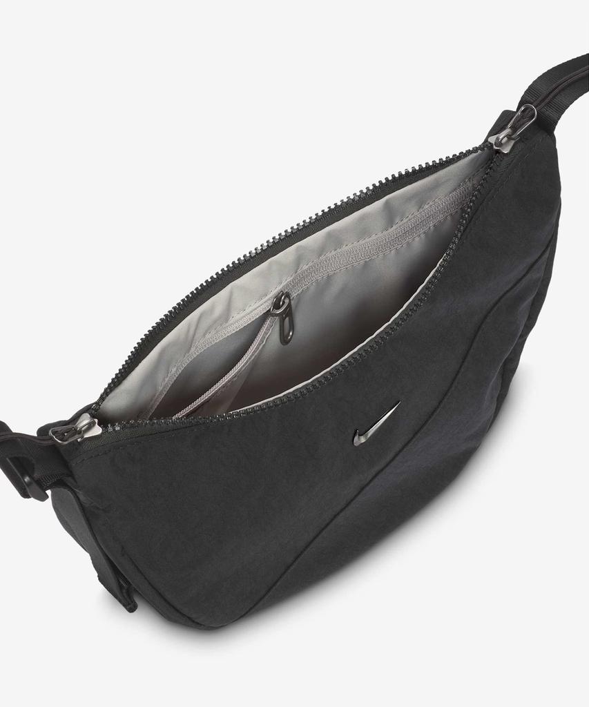 Nike Aura Crescent Crossbody Bag (4L) - Black:Gunmetal / Hq4370-013
