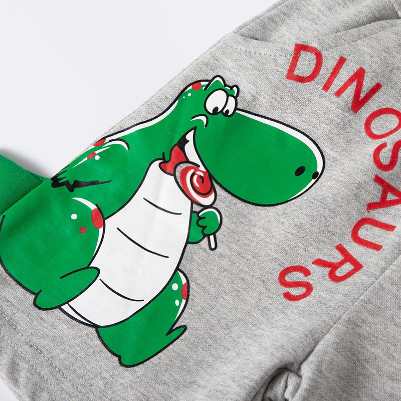 2025 Kinder Sommer Baumwollshorts mit 3D Dinosaurier Design