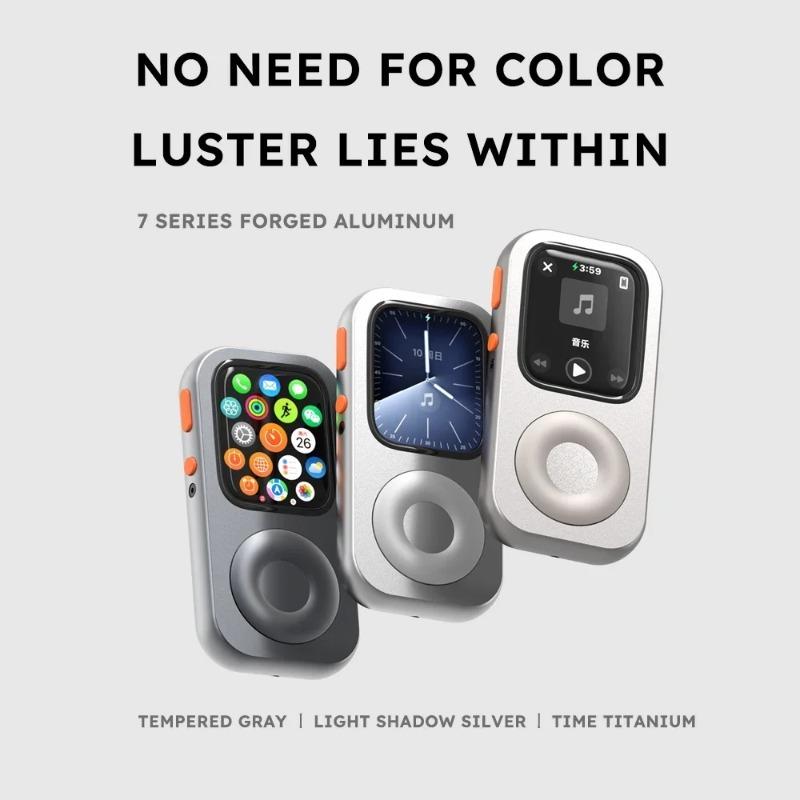 Capa de Alumínio Iwatchpod para Apple Watch 9 8 7 6 5 4 SE Capa Protetora Suporte Iwatch Expande IPod para IWatch 44mm 45mm Presente