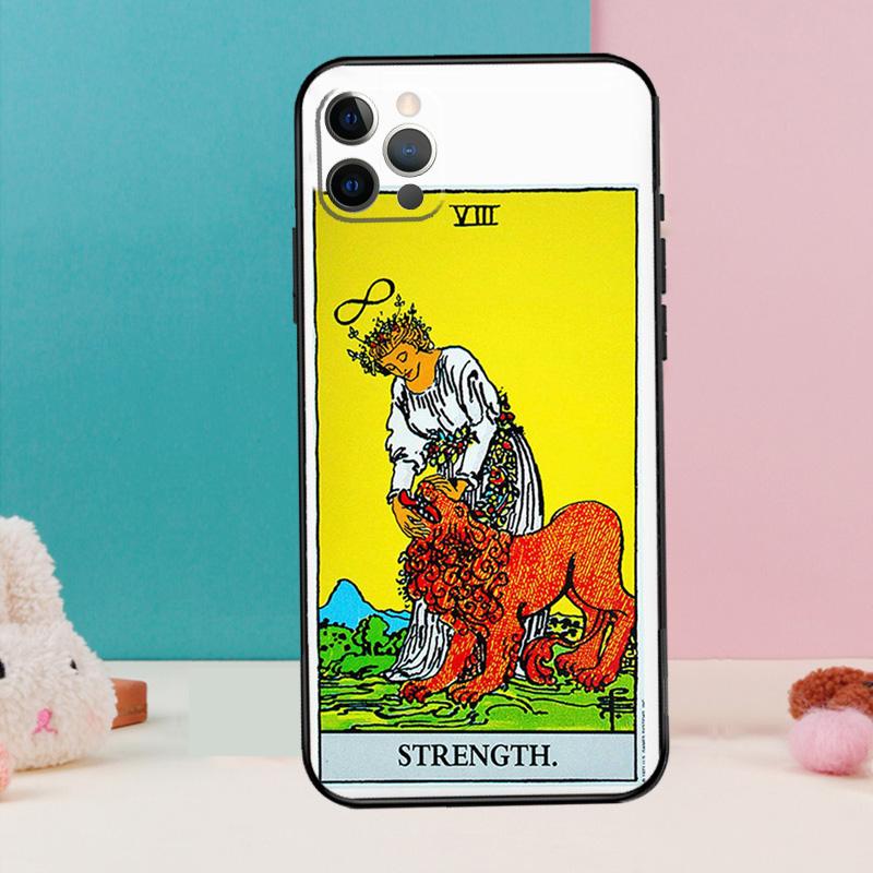 Tarot Card Astrology Sun Moon Lover Phone Case For iPhone 18 16 15 14 13 12 11 Pro Max 12 13 mini XR 15 16 Plus 16e Cover Coque