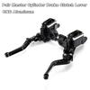 L+R 22mm Motorcycle Master Cylinder Hydraulic Brake Pump Clutch Levers Reservoir