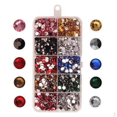 Set 6000 Pezzi Fai da Te Cristallo Strass Pietre Preziose Abbellimento Flatback