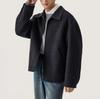 Italian Vintage Style Men's Double-Faced Wool Lapel Coat