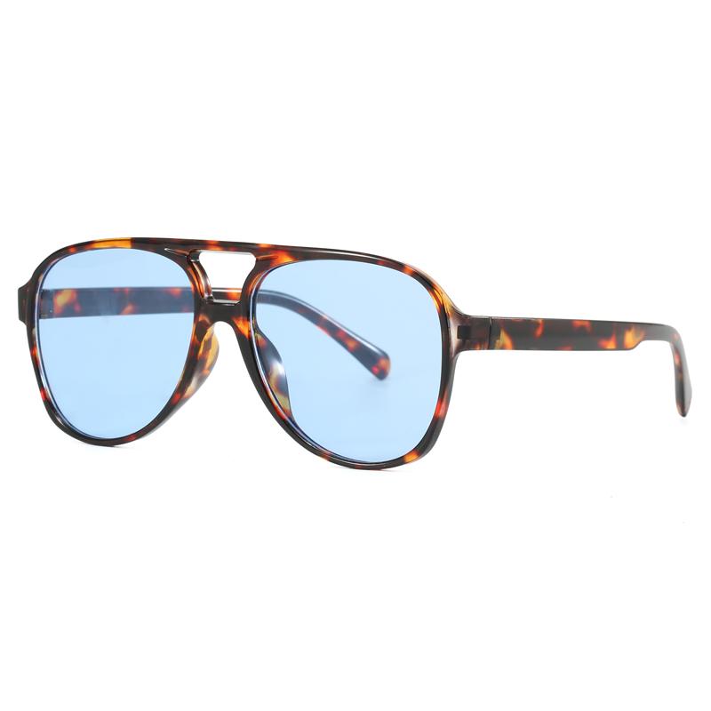 2pcs Pack New Fashion Personality Square Shaped Sunglasses Retro Punk Sun Glasses Anti Blue Light Glasses Frame Female UV400