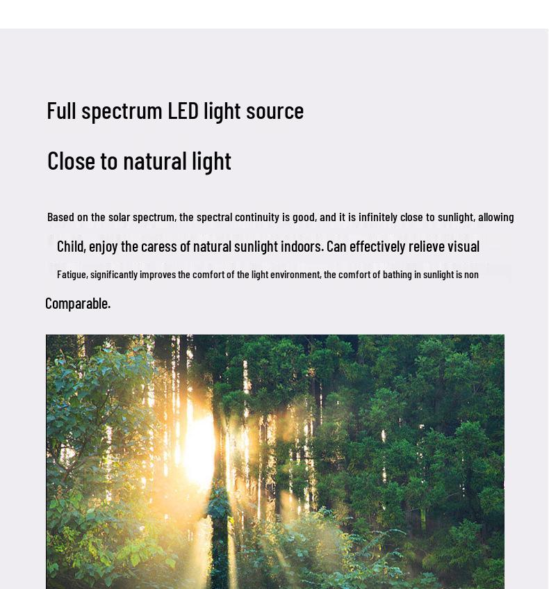 Cream Style Modern Minimalist Full Spectrum Ceiling Light for Eye-Protection In Children's Room and Master Bedroom