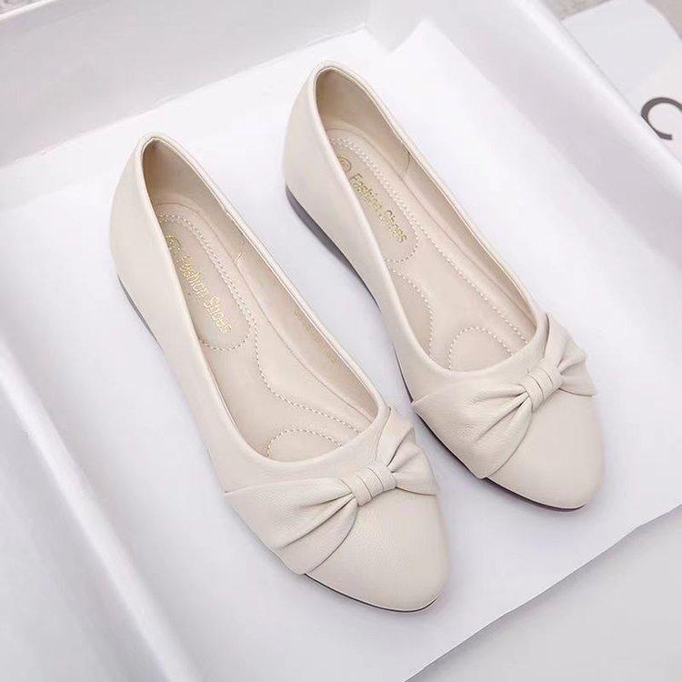 

Женские туфли-лодочки весенне-осенние на плоской подошве с мелким вырезом, женские летние туфли 41