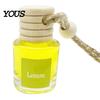 Compact Car Air Diffuser Hanging Aromatherapy, Glass Bottle with Volatile Wooden Stopper Diffuser, Portable Perfume Essential Oil Freshener