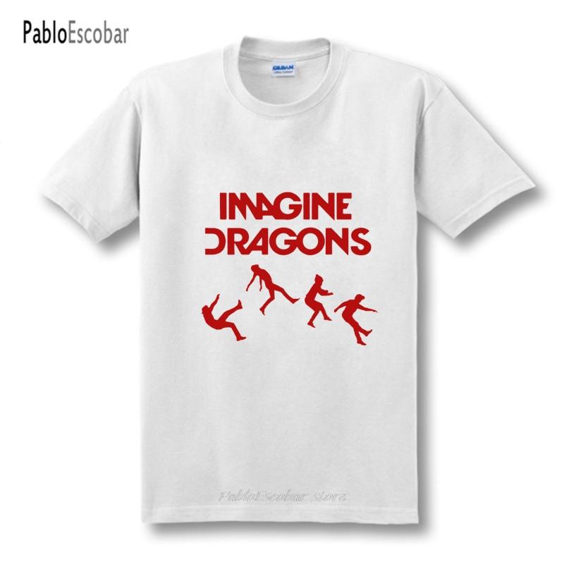 

New Imagine Dragons T Shirts Men Cotton O Neck Short Sleeve Womens T-Shirt Tees Tops 4XL