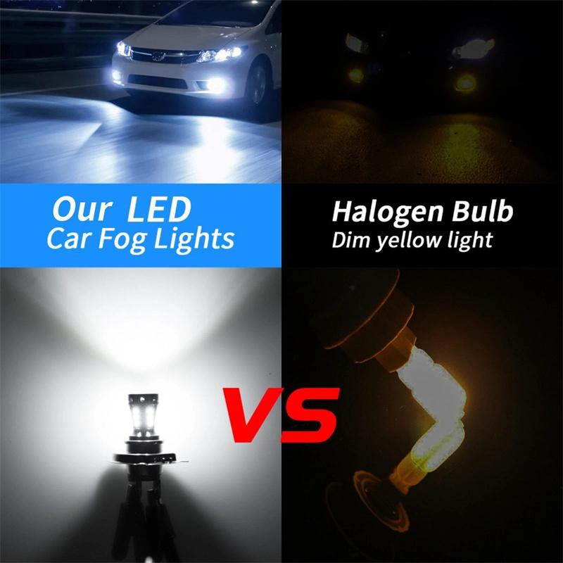 4Pcs Universal Car Led Fog Light Bulb H4 18Smd Foglamp Drl Drivng Light Motorcycle Headlights Truck Boat Trailer Spotlight Lamp