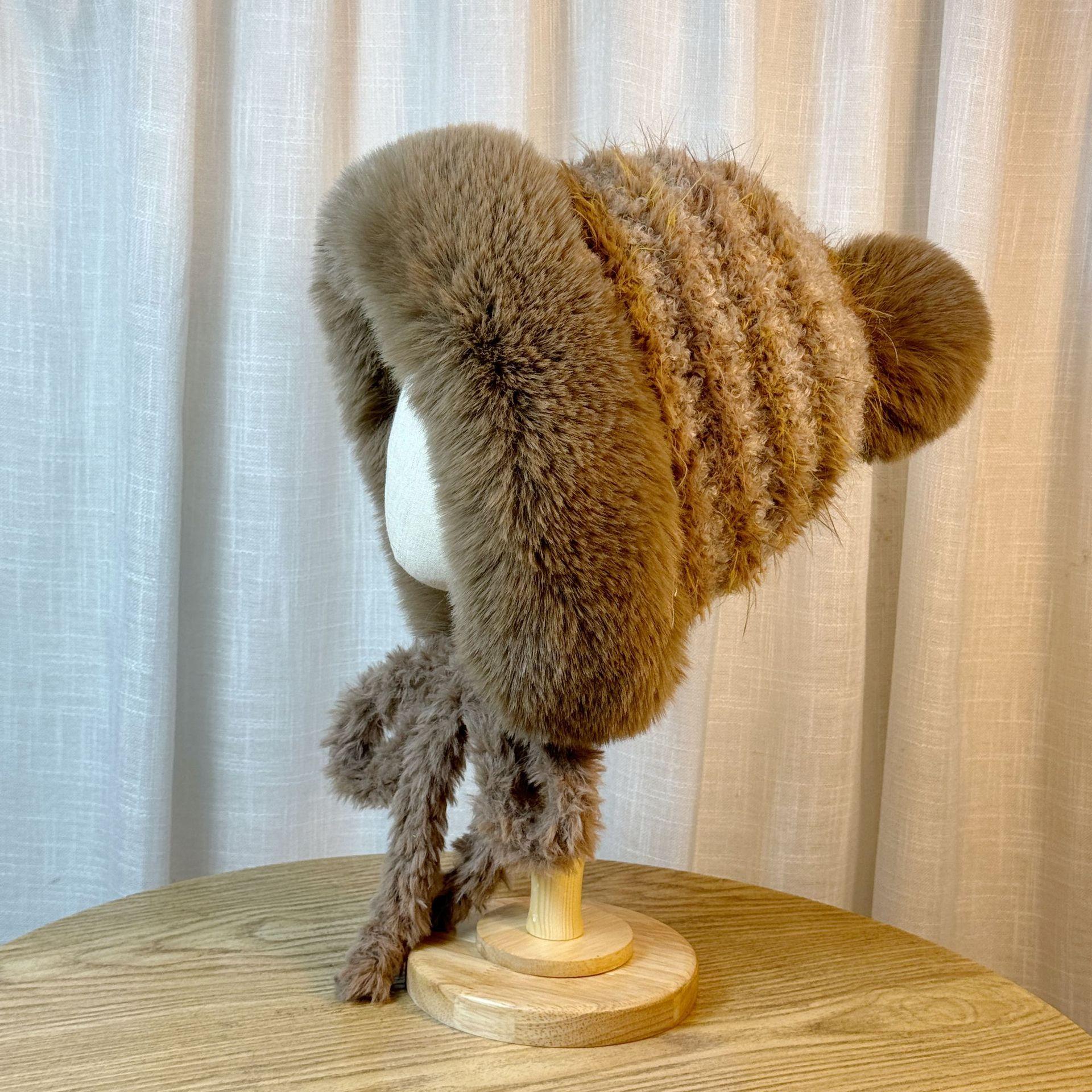 

Lei Feng Hat Women s Plus Velvet Thickened Warm Windproof Earproof Hat Northeast Cycling Coldproof Wool Hat one size