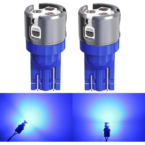 T10 LED Bulbs for Vehicle Map Light 168 194 175 W5W 6-SMD 3030 Chipsets 6000K Super White for License Plate Light Dome Door Courtesy Indicator Side