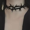 Black Lace Velvet Thorn Necklace For Women Gothic Punk Rock Choker Necklace Fashion Party Chokers Necklaces YK2 Jewelry Gifts