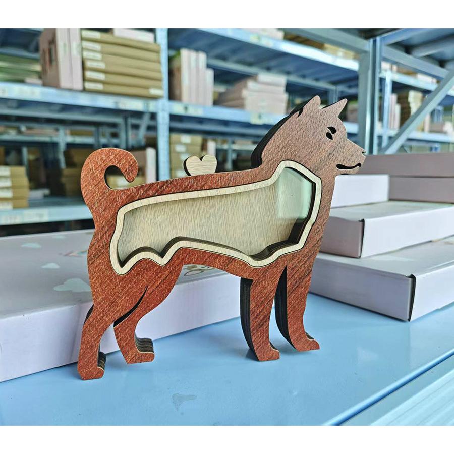 Solid Wood Handwritten Name Dog Hair Memorial Box My Pet's Fur Container Storage Box Pet Ashes Box Pet Memories Collecting Box