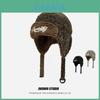 Geborduurde Pilotenmuts Voor Dames Winter Warmte Polyester Casual Sport