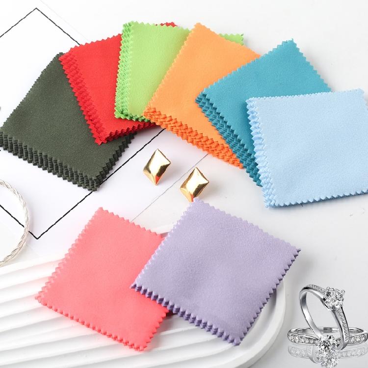 50 Pack Multifunctional Jewelry Polishing Cloth 17 Color Option Silver Restoration Cloth Cleaning Accessory for Jewelry
